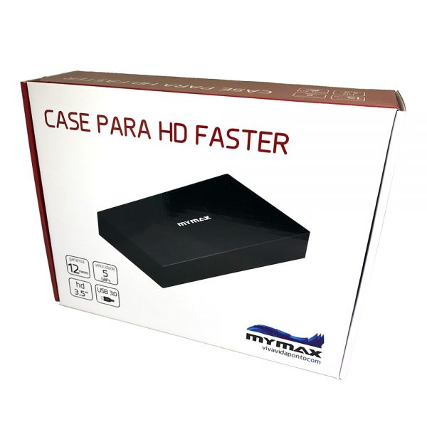 007566_3 Case HD Externo 3.5” Faster USB 3.0 - Preto MENC-X3521-BK