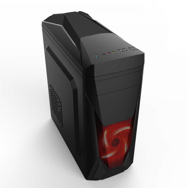 008651_2 GABINETE GAMER NEW SNAKE C/ USB 3.0 - PRETO LED VERMELHO MCA-FC-E29AMCA-FC-C58A