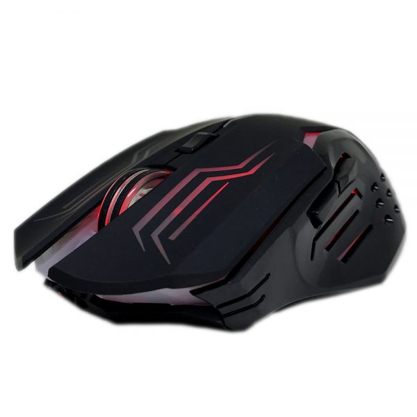 008739_1 Mouse Gamer Ládon 2400 DPI - Preto Led Vermelho - OPM-X15/RD