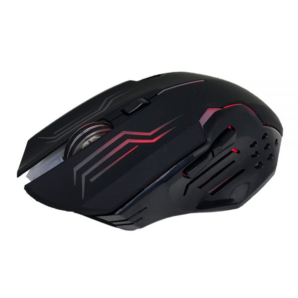 008739_2 Mouse Gamer Ládon 2400 DPI - Preto Led Vermelho - OPM-X15/RD