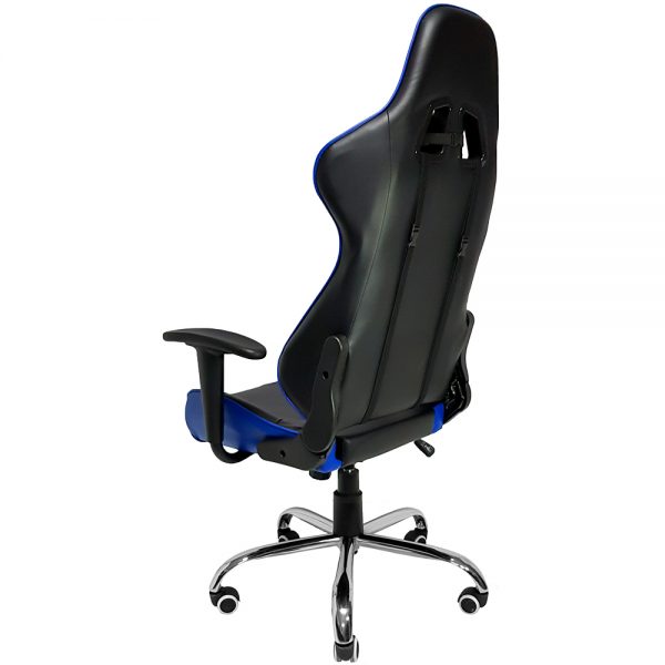 Cadeira Gamer MX7 Giratoria Preto e Azul
