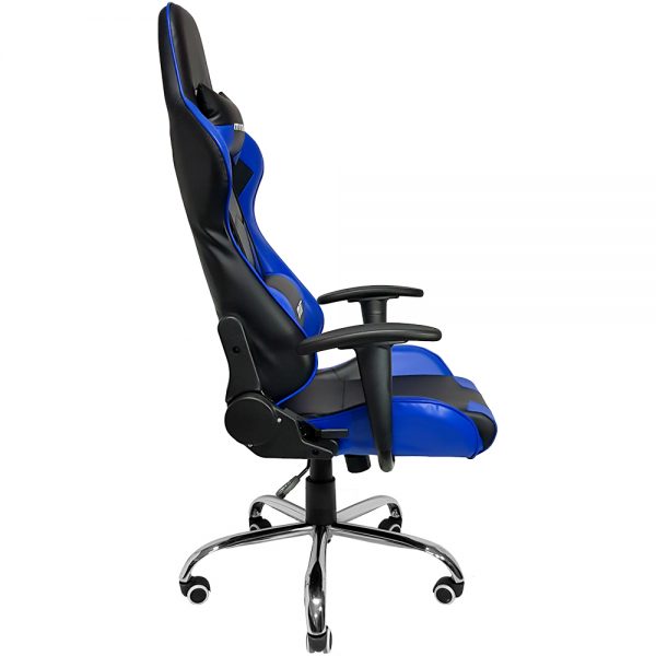 Cadeira Gamer MX7 Giratoria Preto e Azul