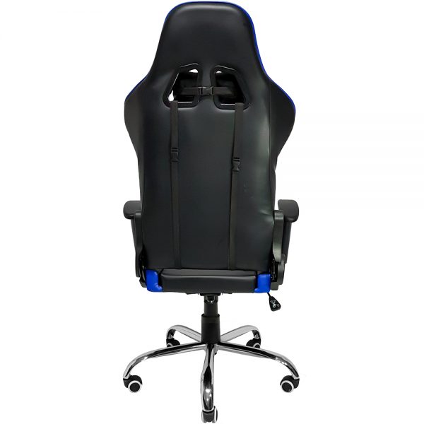 Cadeira Gamer MX7 Giratoria Preto e Azul