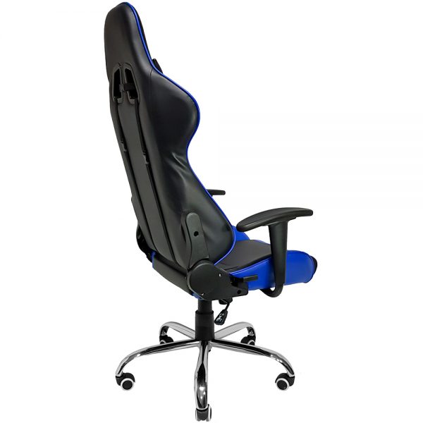 Cadeira Gamer MX7 Giratoria Preto e Azul