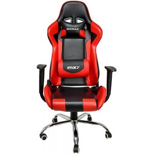 Cadeira Gamer MX7 Giratoria Preto e Vermelho