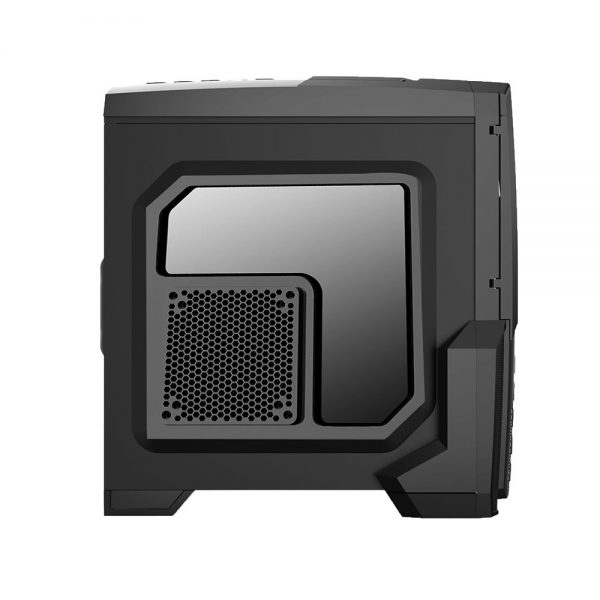 008848_5 GABINETE GAMER CENTAURO C/ USB 3.0 - PRETO LED VERMELHO MCA-KU-855B/RD