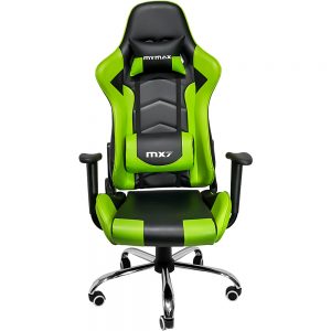 Cadeira Gamer MX7 Giratoria Preto e Verde