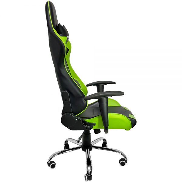 Cadeira Gamer MX7 Giratoria Preto e Verde