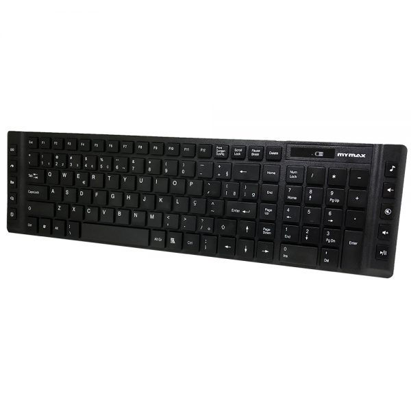 006826_2 Kit Teclado Multimídia e Mouse - Wireless - Preto MKC-MKB699W