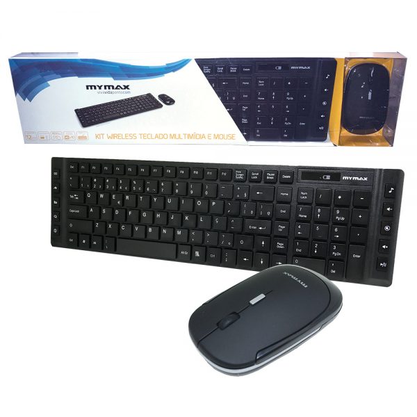 006826_5 Kit Teclado Multimídia e Mouse - Wireless - Preto MKC-MKB699W