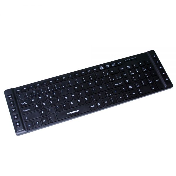 006969_1 Teclado Multimídia Slim Chocolate USB ABNT II - Preto MKM-MKB699/USB