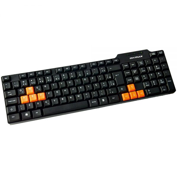 007710_1 Teclado Gamer Standard USB ABNT II - Preto KEY-3104/USB