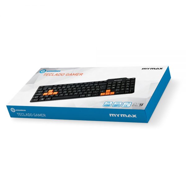 007710_3 Teclado Gamer Standard USB ABNT II - Preto KEY-3104/USB