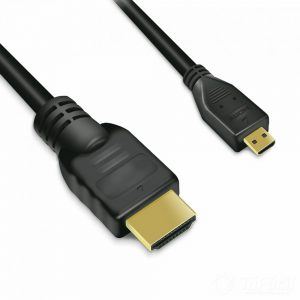 008185_1 Cabo HDMI para Micro HDMI 1.2m em Nylon - Preto - Polybag WMCC-V14CBKM/MIC12M