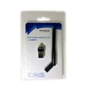 008618_3 Adaptador Wireless USB 150Mbps com Antena Externa - Preto MWA-WE715