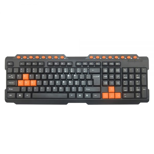 008845_1 Teclado Gamer Multimídia USB ABNT II - PretoKEY-2103/USB