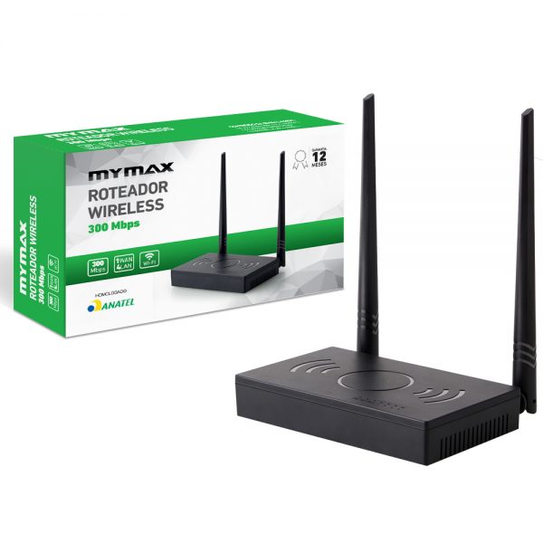 008858_2 Roteador Wireless 300 Mbps - 2 Antenas Externa MWR-WR936IA-BK-V1