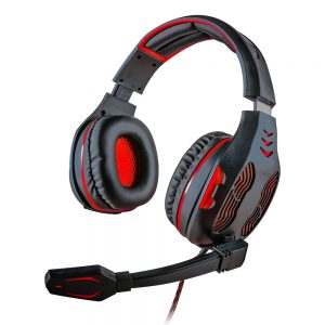 008917_1 - Headset Gamer 5.1 Centauro - MHP-SP-X13/BKRD - Preto/Vermelho