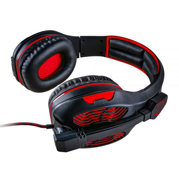 008917_4 - Headset Gamer 5.1 Centauro - MHP-SP-X13/BKRD - Preto/Vermelho