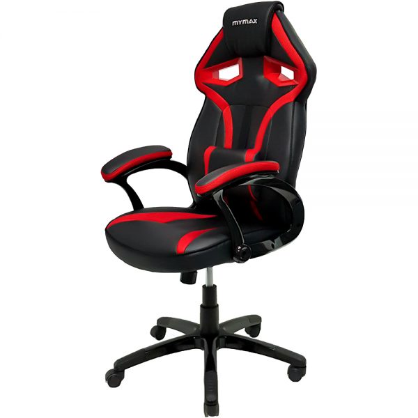 Cadeira Gamer MX1 Giratoria Preto e Vermelho