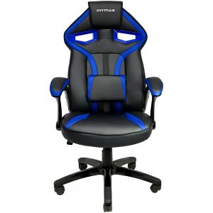 Cadeira Gamer MX1 Giratoria Preto e Azul