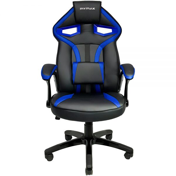 Cadeira Gamer MX1 Giratoria Preto e Azul