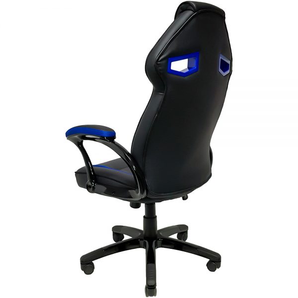 Cadeira Gamer MX1 Giratoria Preto e Azul