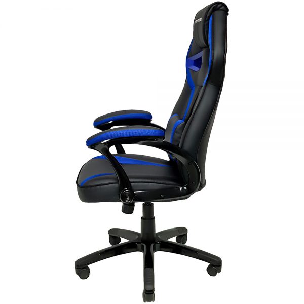 Cadeira Gamer MX1 Giratoria Preto e Azul