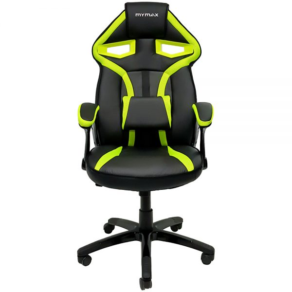 Cadeira Gamer MX1 Giratoria Preto e Verde