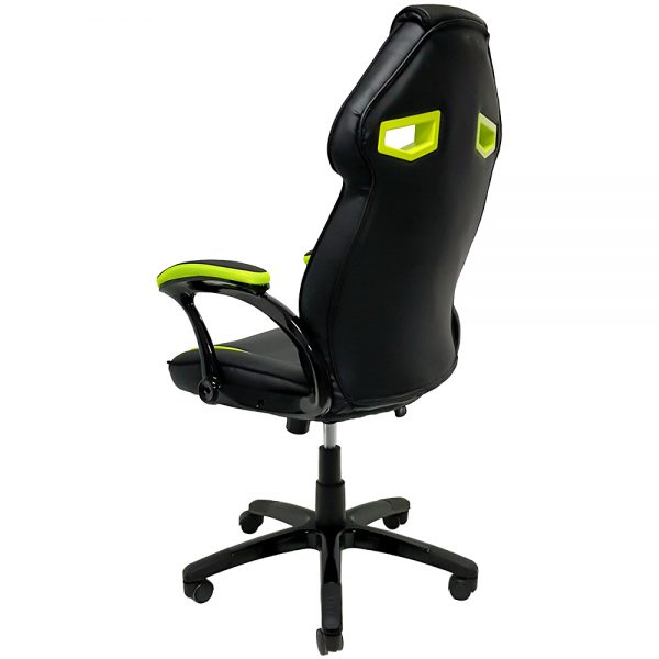 Cadeira Gamer MX1 Giratoria Preto e Verde