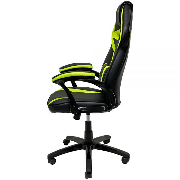 Cadeira Gamer MX1 Giratoria Preto e Verde