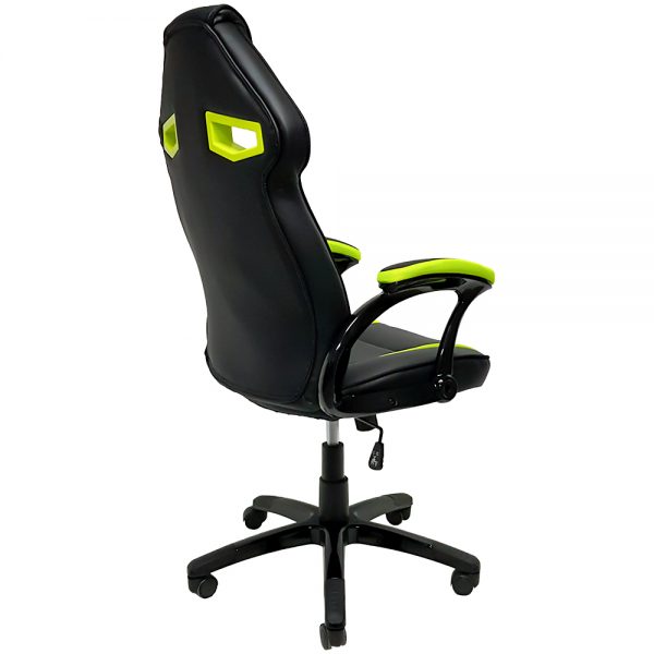 Cadeira Gamer MX1 Giratoria Preto e Verde