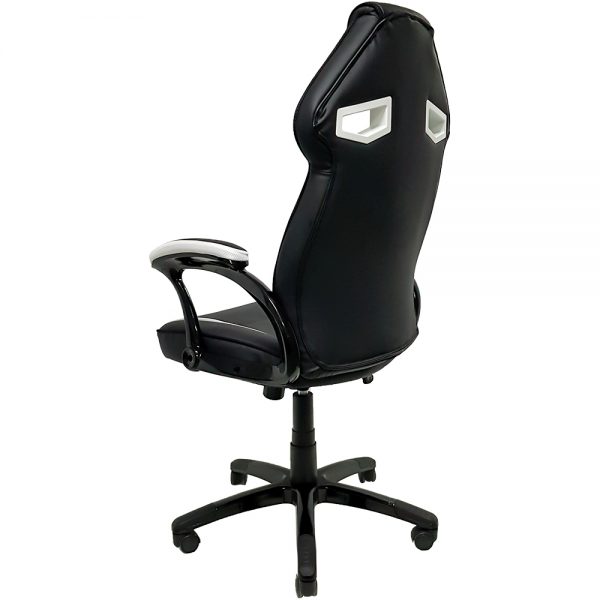 Cadeira Gamer MX1 Giratoria Preto e Branco