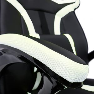 Cadeira Gamer MX1 Giratoria Preto e Branco