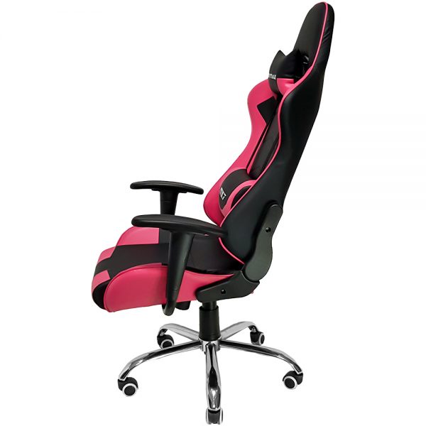 Cadeira Gamer MX7 Giratoria Preto e Rosa