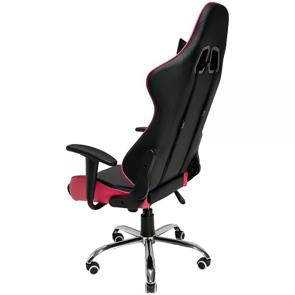 Cadeira Gamer MX7 Giratoria Preto e Rosa