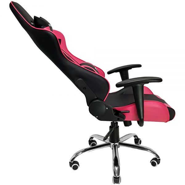Cadeira Gamer MX7 Giratoria Preto e Rosa