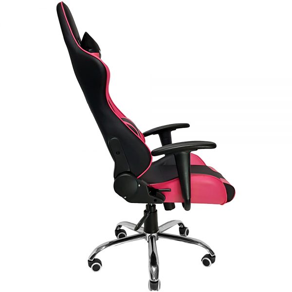 Cadeira Gamer MX7 Giratoria Preto e Rosa