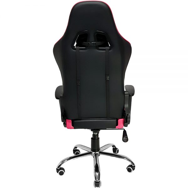 Cadeira Gamer MX7 Giratoria Preto e Rosa