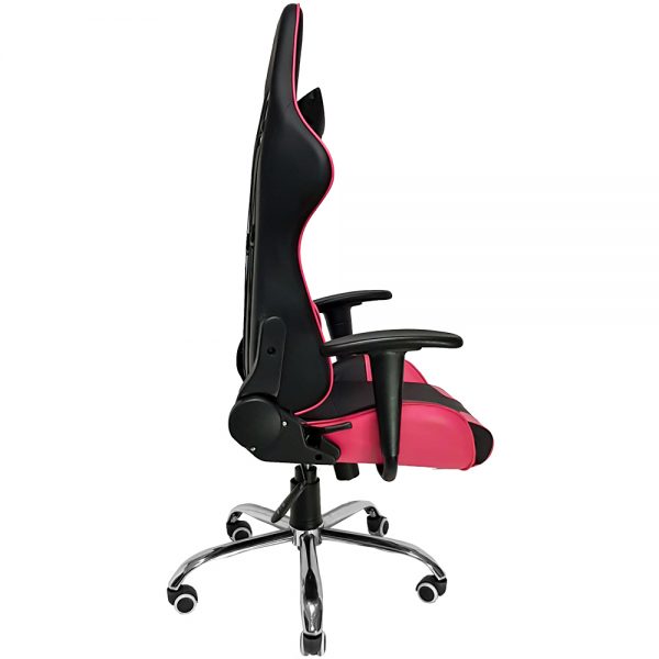 Cadeira Gamer MX7 Giratoria Preto e Rosa