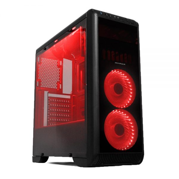 Gabinete Gamer Tornado USB 3.0 Black LED Vermelho MCA-FC-T07A/BK-RD