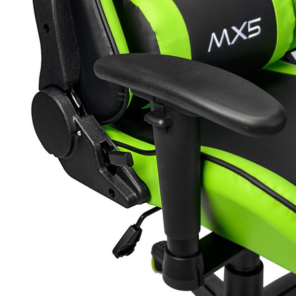 Cadeira Gamer MX5 Giratória Preto/Verde