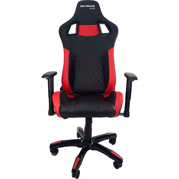 Cadeira Gamer MX15 Giratoria Preto/Vermelho - Mymax