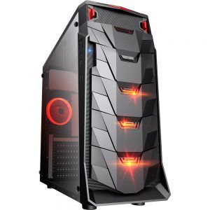 Gabinete Gamer Taurus USB 3.0 Preto LED Vermelho