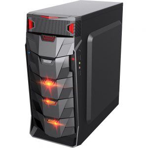 Gabinete Gamer Taurus USB 3.0 Preto LED Vermelho