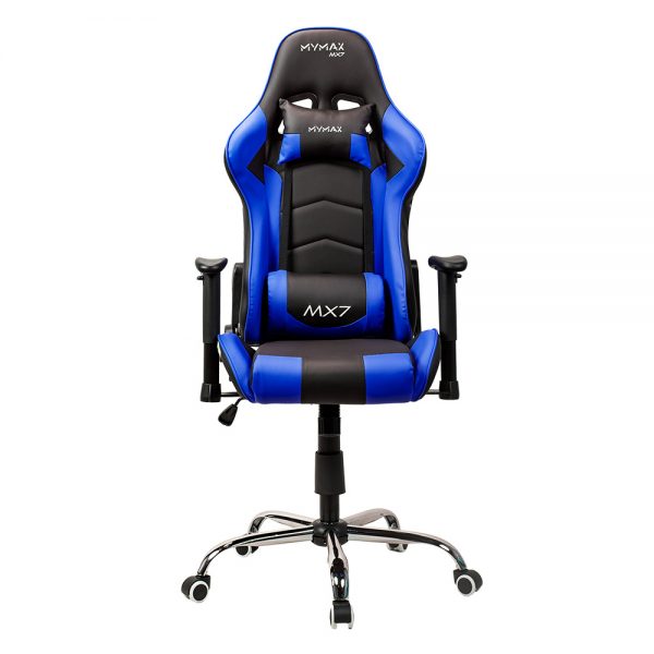 Cadeira Gamer MX7 Preta e Azul