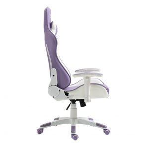 Cadeira Gamer MX5 Giratória Branco e Roxo