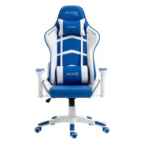 Cadeira Gamer MX5 Giratória Branco e Azul