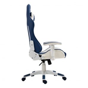 Cadeira Gamer MX5 Giratória Branco e Azul Marinho